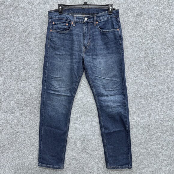 Levi's 505 Jeans Men's 34x34 Regular Fit Straight Leg Blue Denim Stonewash NEW - Picture 1 of 15